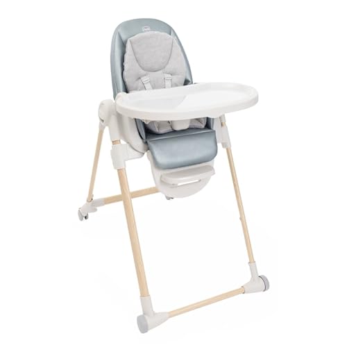 Chicco Polly Armonia Chaise Haute Bebé Évolutive, pour Enfants de 0 Mois à 40 kg, 9 Niveaux de Hauteur, 3 Positions d'Inclinaison, Repose-Pieds Réglables,...