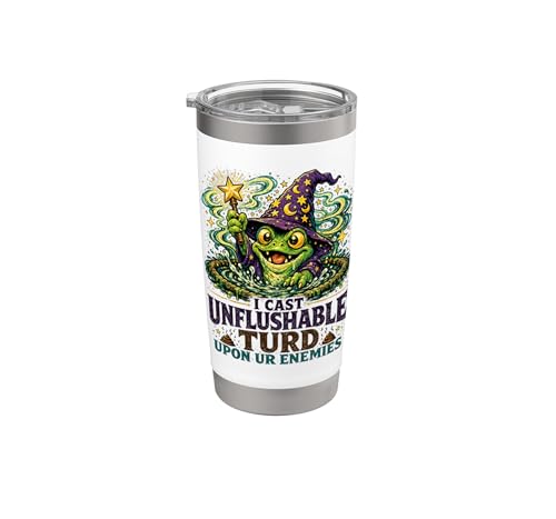 Funny Wizard Frog Meme Chaotic Fantasy Humor Stainless Steel Insulated Tumbler