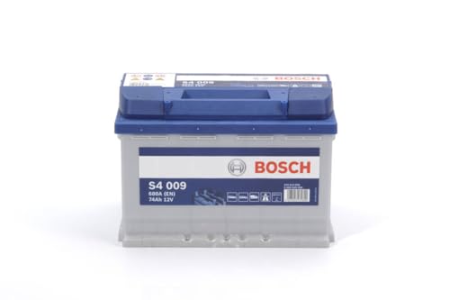 Bosch S4009 - car battery - 74A/h - 680A - lead-acid technology - for vehicles without Start/Stop system