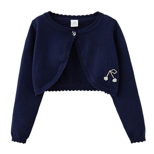 El mejor review de Chaquetas punto niña para comprar online. 31 Suéter de manga larga con cierre de botones, para niños y niñas, con bolero, chaqueta de punto#s, 2-3T