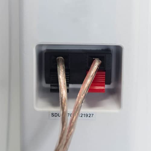 Dual Electronics Lu43Pw 3-Way High Performance Outdoor Indoor Speakers With Powerful Bass | Effortless Mounting Swivel Brackets | All Weather Resistance | Expansive Stereo Sound Coverage | Sold In Pairs, White #TOP2