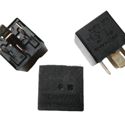 Relais Kfz 13468935 12V 5 broches composant électrique auto PA66-GF45 x2