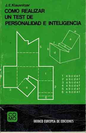 Portada de Como realizar un test de inteligencia y personalid