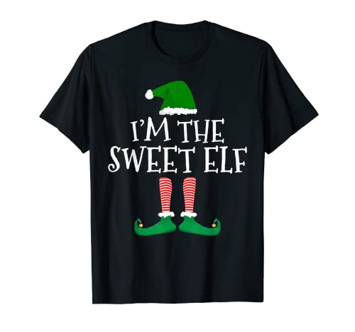 Grupo de camisetas navideñas con la frase «I'm The Sweet Elf» Camiseta