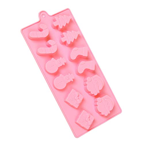 Amosfun – Bandejas de silicone para assar, 12 células, moldes de chocolate, doces, mini muffin, form