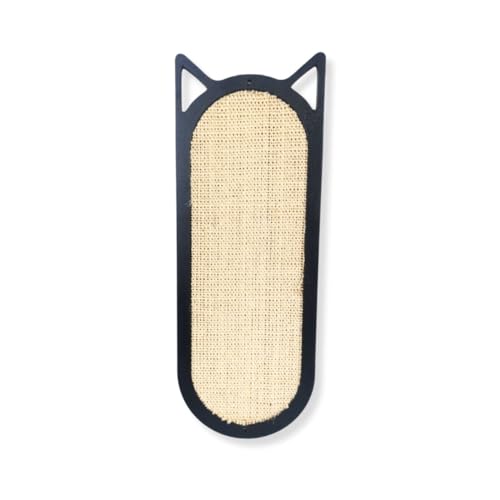 Brinquedo Arranhador Gatos Vertical Parede Grande Fino (Preto, G)