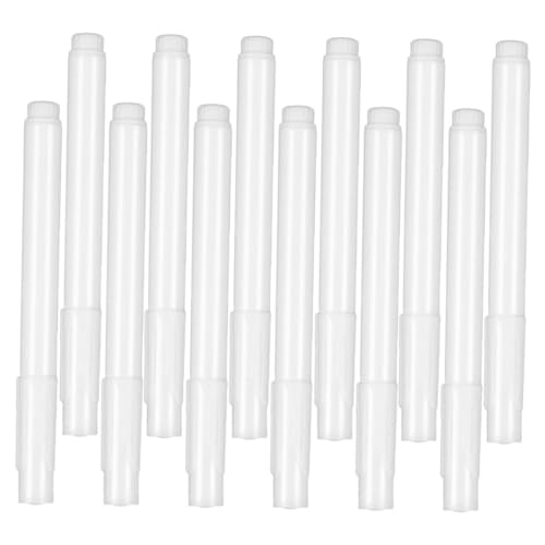 DOITOOL 12個 白色液体チョークマーカー コンパクト軽量設計 耐水性 板 ガラス 広告用 書いて消せるボードペン 愛好家向け 学校 幼稚園対応