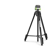 Huepar 3 x 360 Kreuzlinienlaser Grün mit 150 cm Stativ, 360 Grad 3D Linienlaser Umschaltbare Selbstnivellierenden Laser Level mit Pulsfunktion, USB-Ladeanschluss