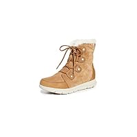 Sorel Women's Explorer Joan Waterproof Winter Boots, Brown Camel Brown X Ancient Fossil, 6 UK