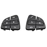 Boutons De Volant Switch Compatible Avec Benz Pour Classe V Pour Vito Pour Metris W447 2015 2021 A09990507009107 A09990506009107 Boutons Commande Au Volant Commutateur Voiture(Silver,2pcs)