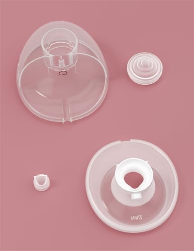 Image of Momcozy M5 Full Set Collector Cup, Original M5 Breast Pump Replacement Accessories, with Double-Sealed 24mm Flanges