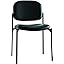 Black | Leather Back | Armless