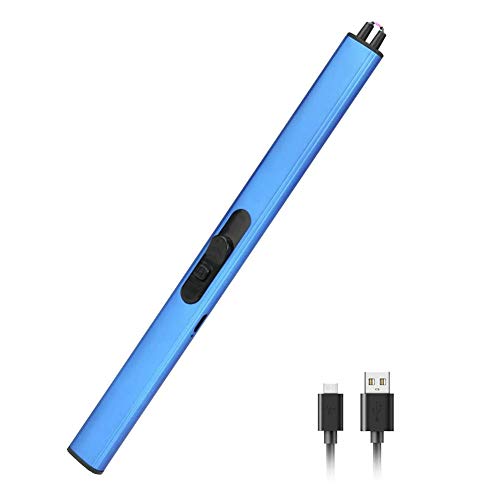 E-More Encendedor,Encendedor Eléctrico,Encendedor de Arco Eléctrico con Pantalla LED de Batería,USB Recargable para Camping,Cocina,BBQs,Fuegos Artificiales