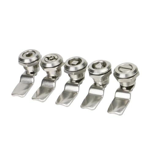 Serrure armoire distribution 22mm triangle inox résistant aux intempéries - 5