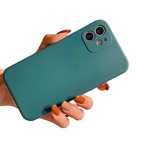 Coque silicone iPhone 11 vert foncé idéale pour sécuriser vos photos en voyage