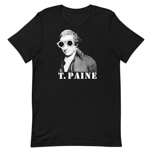 Photo de Thomas Paine T Pain Funny Spoof Parody Graphic Tee Shirt Black XXL