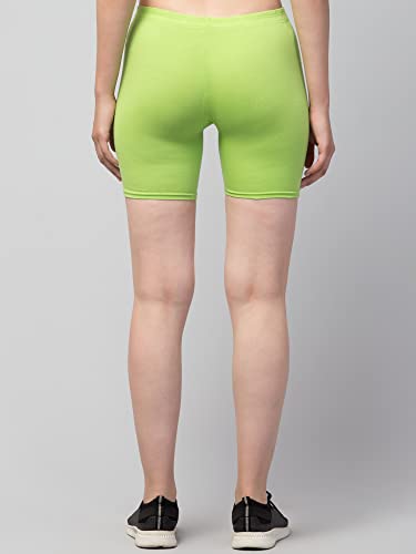 Image of Women's Cycling Shorts - Skin Fit Stretchable Tights for Gym, Sports, Running, Yoga & Layering Under Dresses - High-Waist, Seamless, Moisture-Wicking