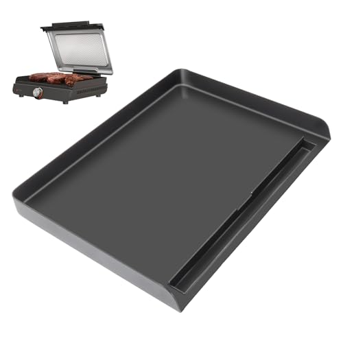 Griddle Plate for Ninja Sizzle Smokeless Grill GR101, Flat Top Griddle Plate Compatible with Ninja Sizzle GR100 Series, Non-Stick GR101 Griddle Plate, Insert