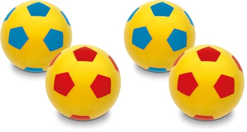 Mondo Toys - Soft Ball 140 - Pelota Esponja diámetro 14 cm - 1 Pelota en Esponja Suave - Colores Variados - 07851 (Paquete de 2)