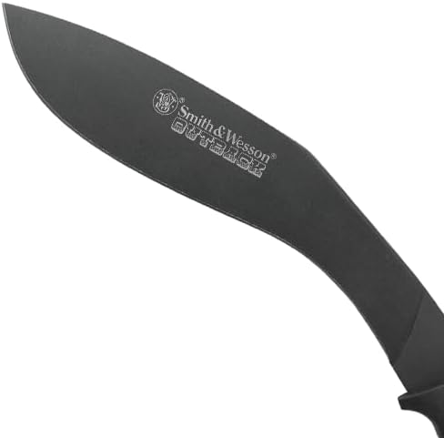 Smith & Wesson Outback SWBH 17in Full Tang Kukri with an 11.9in Stainless Steel Blade and Rubber Handle for Outdoor, Tactical, Survival and EDC - Image 3