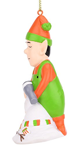 Tree Buddees Bad Elf With Hair Dryer And Melted Snowman Funny Christmas Ornament #TOP3