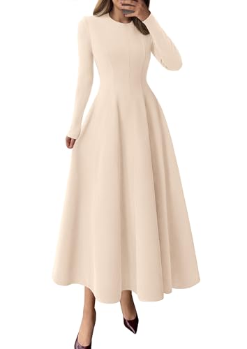 PRETTYGARDEN Cocktail Dresses for Women 2025 Elegant Classy Fall Long