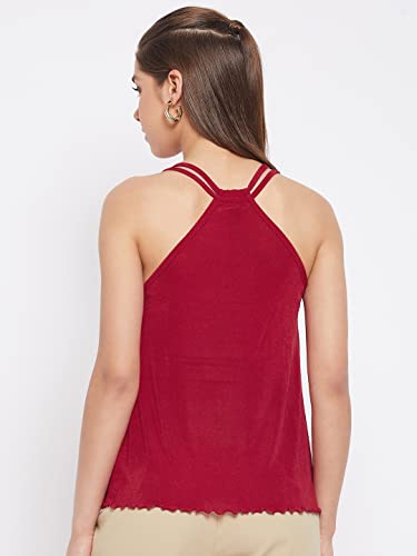 Image of LE BOURGEOIS Women Solid Relaxed Fit Cami Top