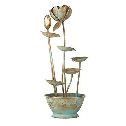 RAZ ImportsThe Greenhouse 28.75" Lotus Flower Water Feature