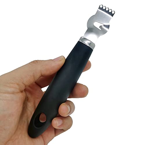 YIOIY Lemon Stainless Steel Zester and Channel Knife (Silver-G1)