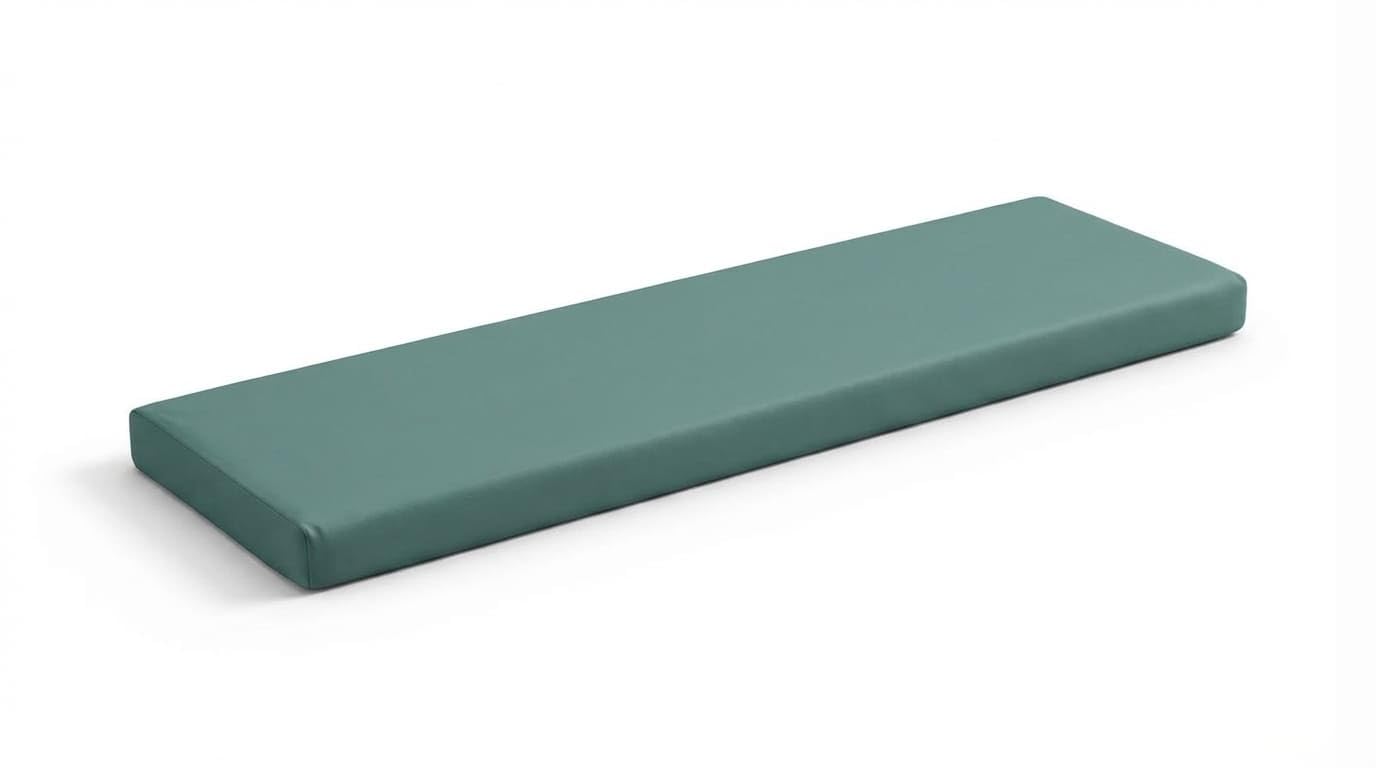 DREAMLAYER Waterproof Bench Cushion Seat Pad for Dining, Window & Garden Benches – Comfortable, Durable Seat Cushion for Indoor & Outdoor Use | UK-Made (Bottle Green, 140 x 45 x 5cm)