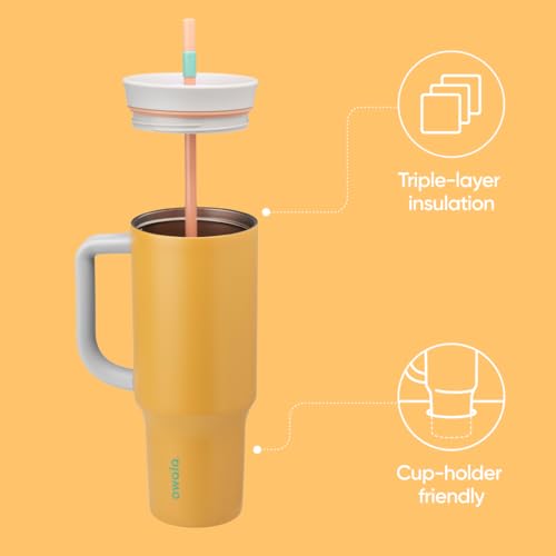 Image of Owala Tumbler Stainless Steel Water Bottle 40 oz Tropical