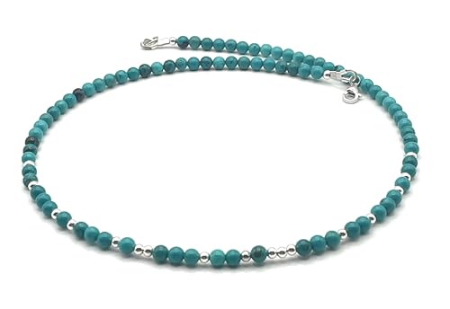 Collier ras du cou turquoise en argent 925 idéal pour magnifier vos tenues de plage