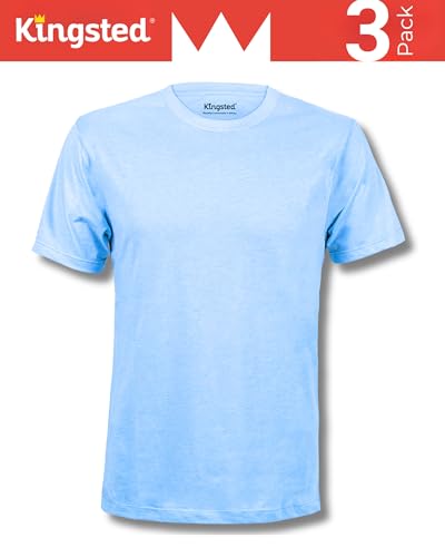 Image of Kingsted T-Shirts for Men Pack - Royally Comfortable - Super Soft Premium Fabric - Well-Crafted Classic Tee