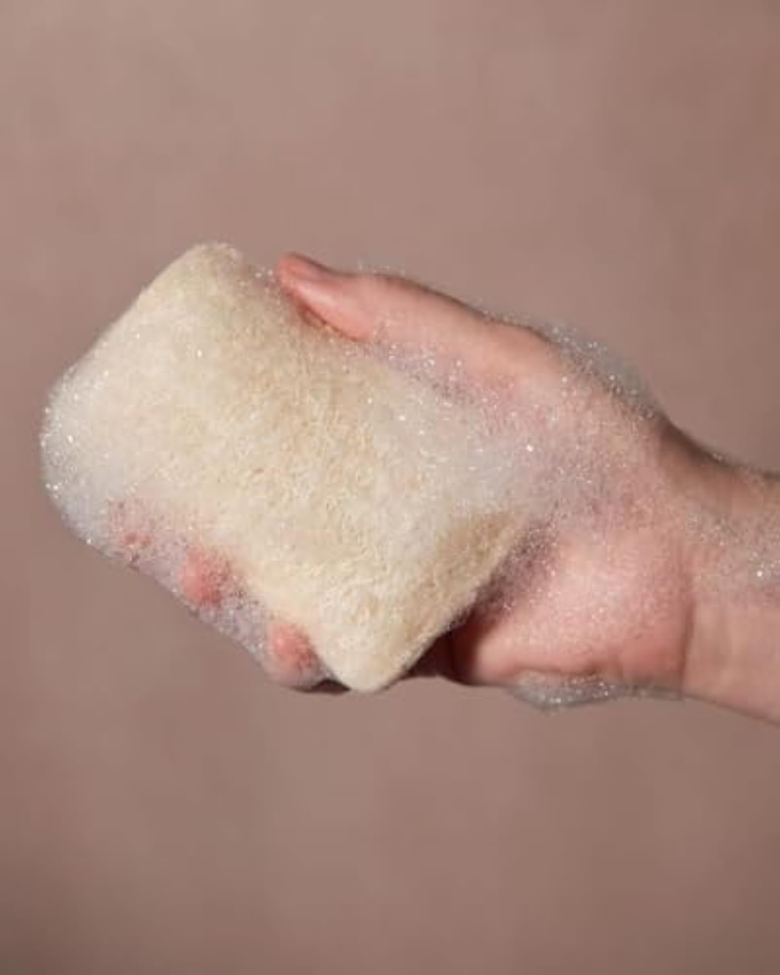 Organic Natural Loofah Body Scrubber Bath Sponge with Loop, Gift for Her