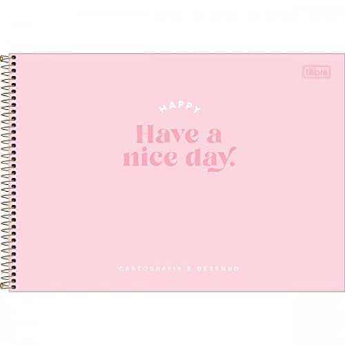 Caderno Cartografia C/D 80 Folhas Happy Tilibra