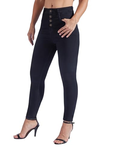 Image of Miss Chase Women's Skinny High Rise Cropped Stretchable Denim Jeans