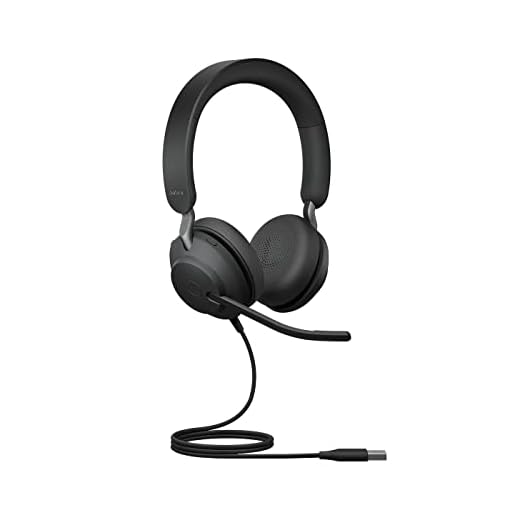Jabra Evolve2 40 Headset – Brusreducerande Hörlurar USB-A USB-A Stereo, Svart