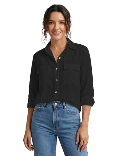 Image of GRECIILOOKS Shirt for Women Stylish | Long Shirt for Women | Oversized Shirt for Women | Women Shirt | Tops for Woman