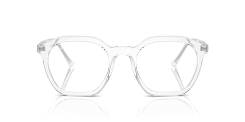 Ray-Ban Rx7238 Alice Square Prescription Eyewear Frames, Transparent/Demo Lens, 50 mm