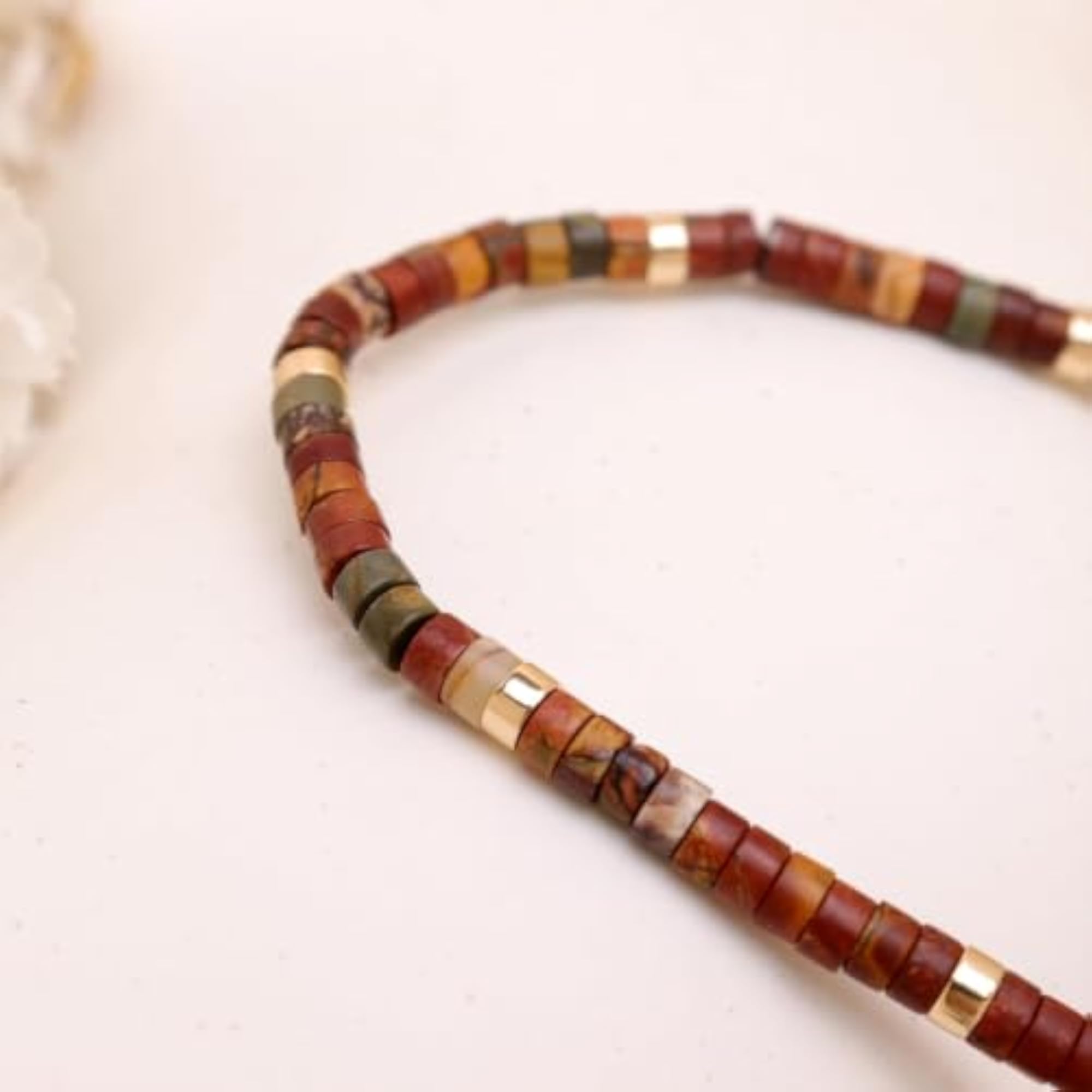 Women's Stackable Crystal Beaded Japam Bracelet for Everyday Wear
