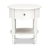 Namesake Liberty Assembled Nightstand in Warm White, Greenguard Gold Certified, Nightstand for Baby and Kids Room, Fully Assembled
