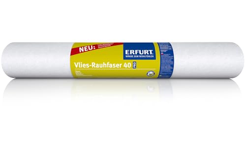 ERFURT Vlies-Rauhfaser 40 PRO Rauhfasertapete mit Struktur Tapete weiß ohne Rapport 1 Rolle 25 x 0,75m ERFURT Vlies-Rauhfaser 40 PRO Rauhfasertapete mit Struktur Tapete weiß ohne Rapport 1 Rolle 25 x 0,75m