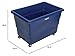 Global Industrial 20 Bushel Plastic Bulk Box Truck, Steel Chassis Base, 1200 lbs. Capacity, 4