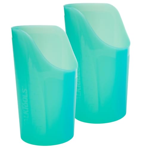 Image of TalkTools CutOut Nosey Cups - Drinking Glass for Stable & Fixed Position, Special Drinking Cups, Therapy Training Cups, Motor and Coordination Support (8 Oz (Green) - 2pk)