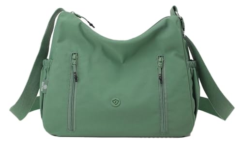 Nylon Crossbody Bags for Women Solid Handbag Multiple Pockets Shoulder Purses Classic Shoulder Handbag Casual Messenger Bag