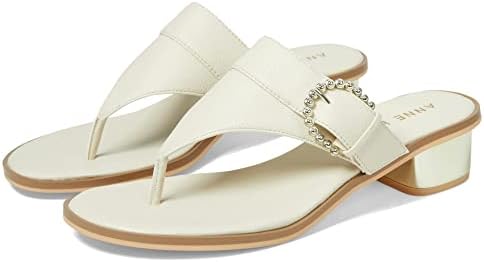 Anne Klein Women's Thessy Slipper, Off White, 8 | Image 3