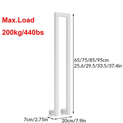 Rampe d'escalier de sécurité de type U en fer forgé pour accès PMR