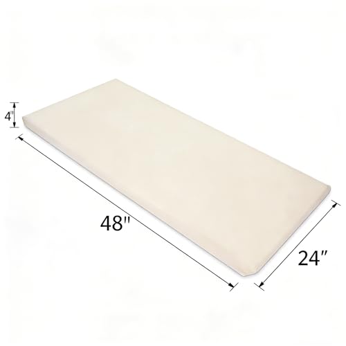 Image of American Baby Company 2 Pack 100% Cotton Percale Fitted Nap Mat Sheet with Elastic Corners, 24 inch x 48 inch x 4 inch - Soft & Breathable Rest Mat Sheet or Nap Mat Cover for Daycare & Preschool, Cream