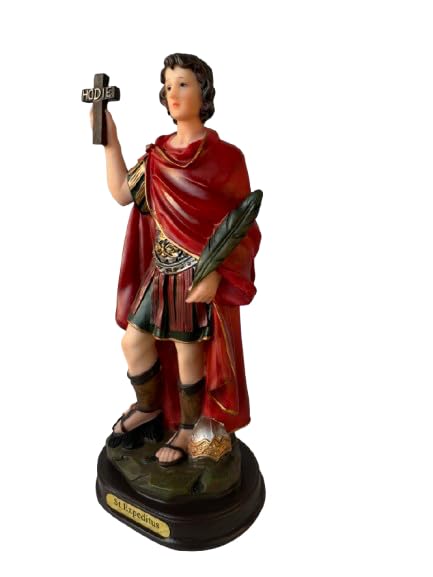 Figura Religiosa San Expedito Resina 8.5 pulgadas miniatura 2