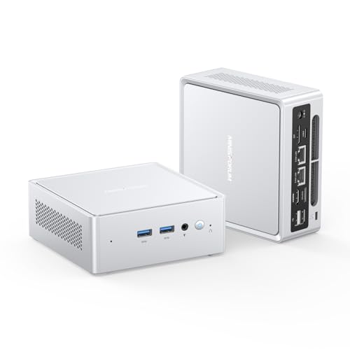MINIS FORUM NAB8 Plus Mini PC, Intel Core i7-12800H (14C/20T, up to 4.8GHz), 32GB DDR4 RAM 1TB M.2 SSD, HDMI/DP / USB4,2.5 Inch HDD/SSD Slot,USB-A x 4,Dual 2.5G LAN,Wi-Fi6E / BT5.2,Mini PC Oculink